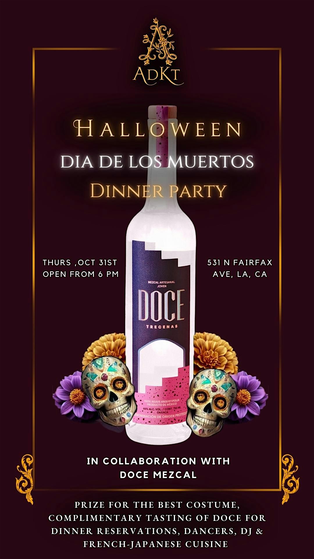 Halloween Dia De Los Muertos Dinner party