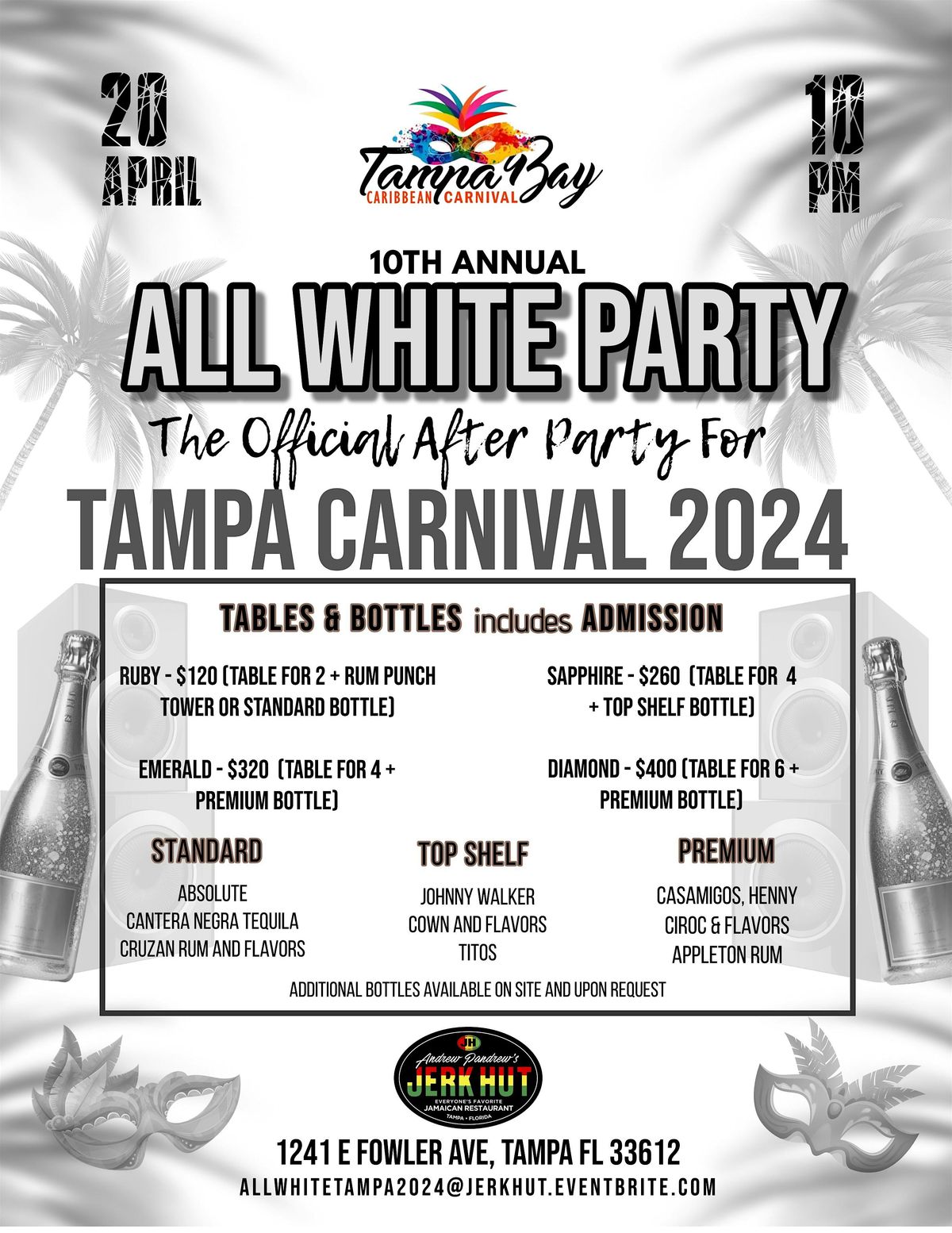 ALL WHITE PARTY - The Official After Party for TAMPA CARNIVAL 2024