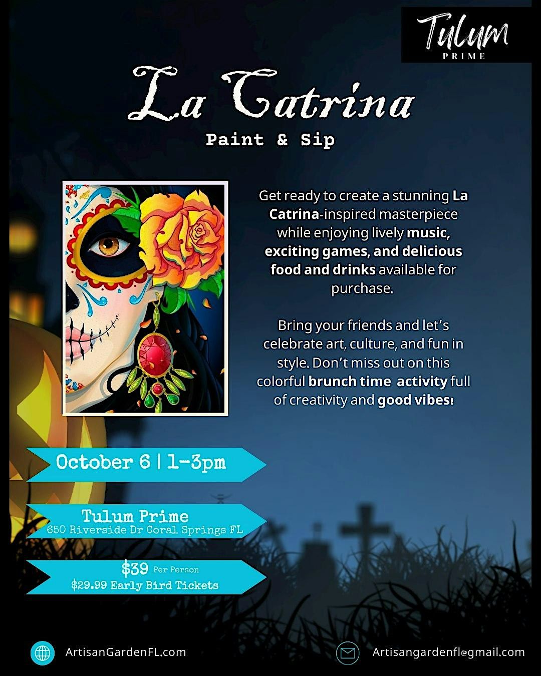 La Catrina Paint & Sip