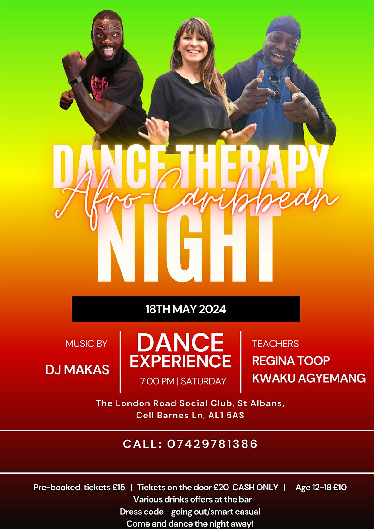 Dance Therapy - The Afro Caribbean Night