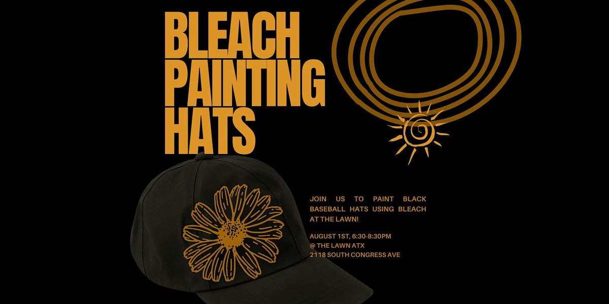 Bleach Painting Baseball Hats