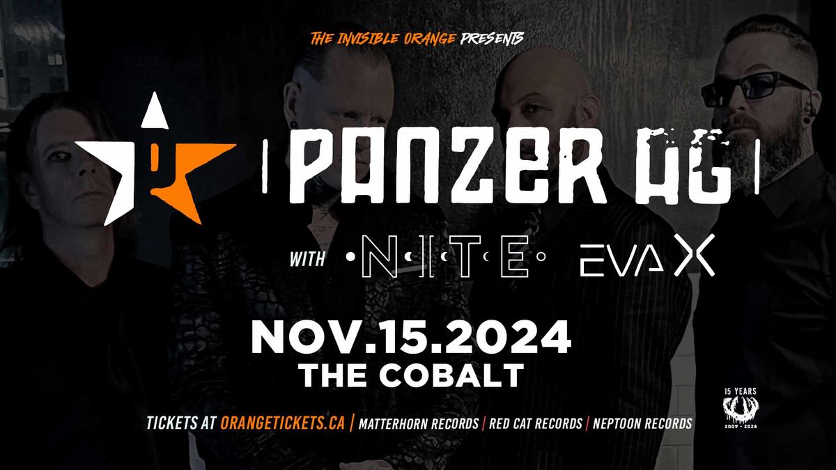 PANZER AG \/\/ NITE \/\/ EVA X. November 15 @ The Cobalt