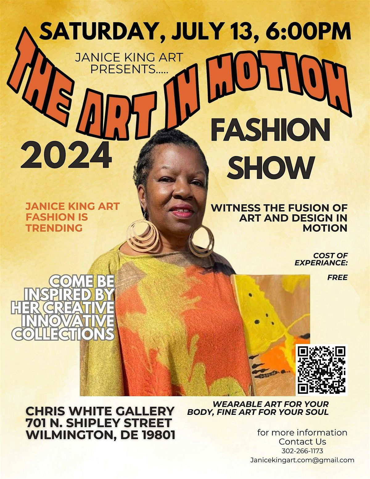 Janice King Art presents The Art in Motion Fashion Show