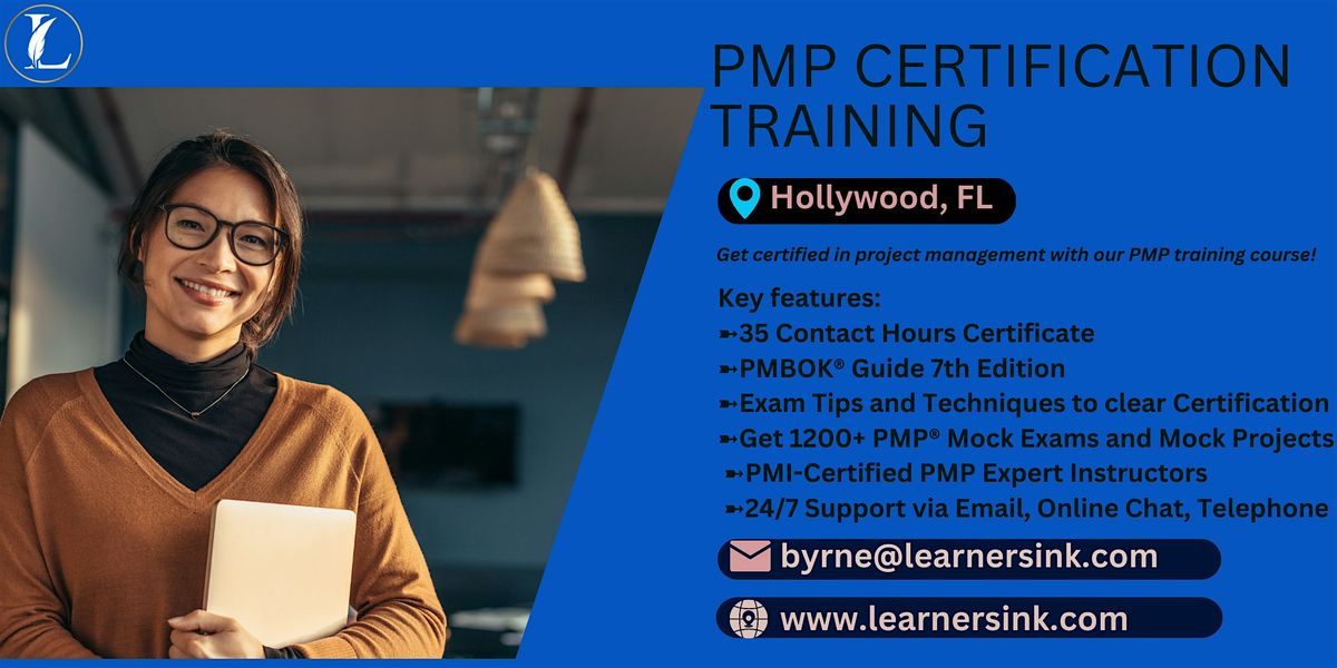 Confirmed 4 Day PMP exam prep workshop in Hollywood, FL