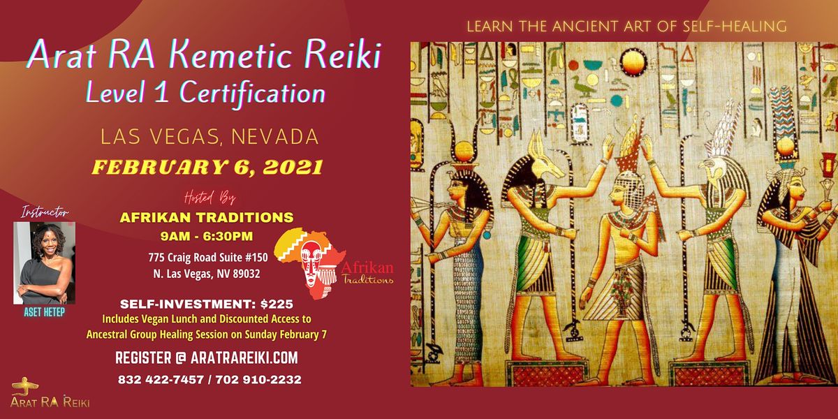 Arat RA Kemetic Reiki Level 1 Certification