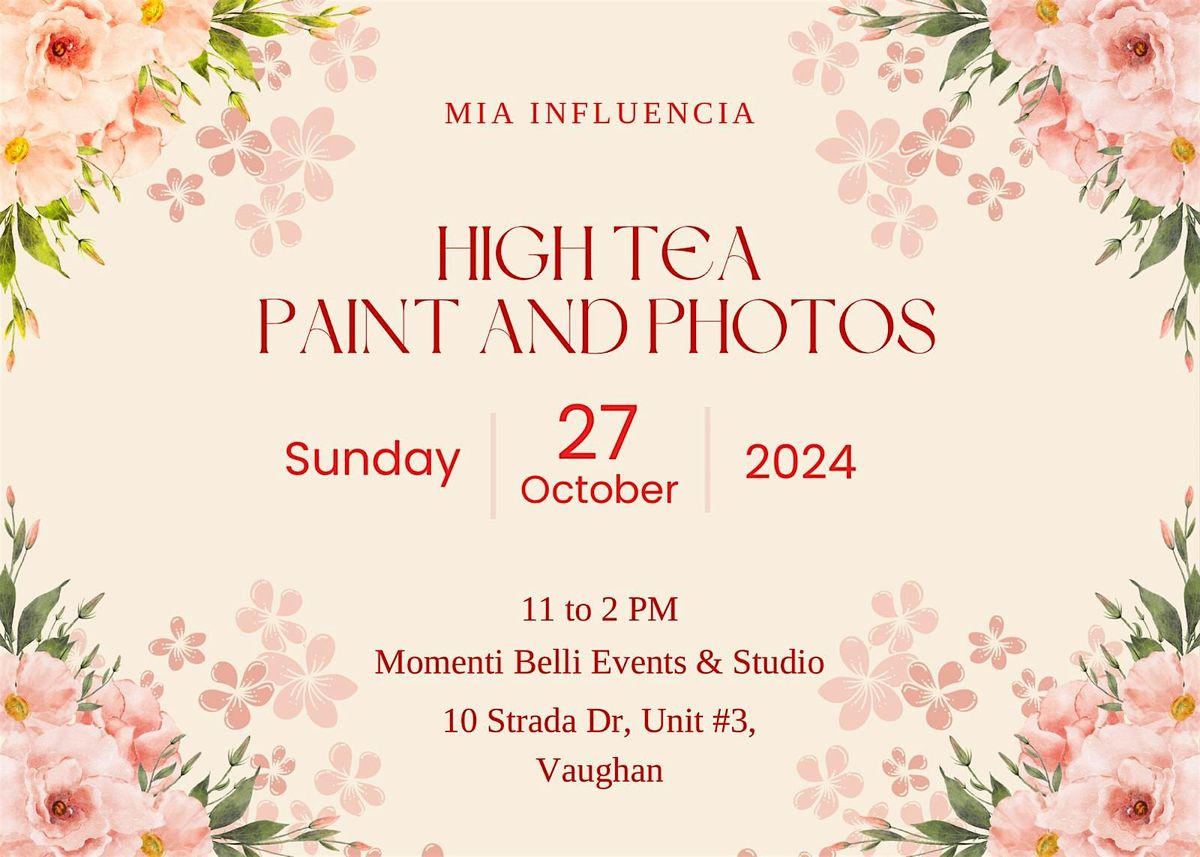 High Tea Paint And Photos