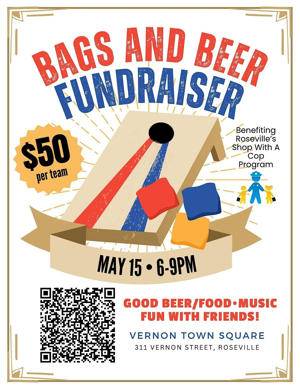 Roseville Shop With A Cop Bags and Beer Fundraiser 2026