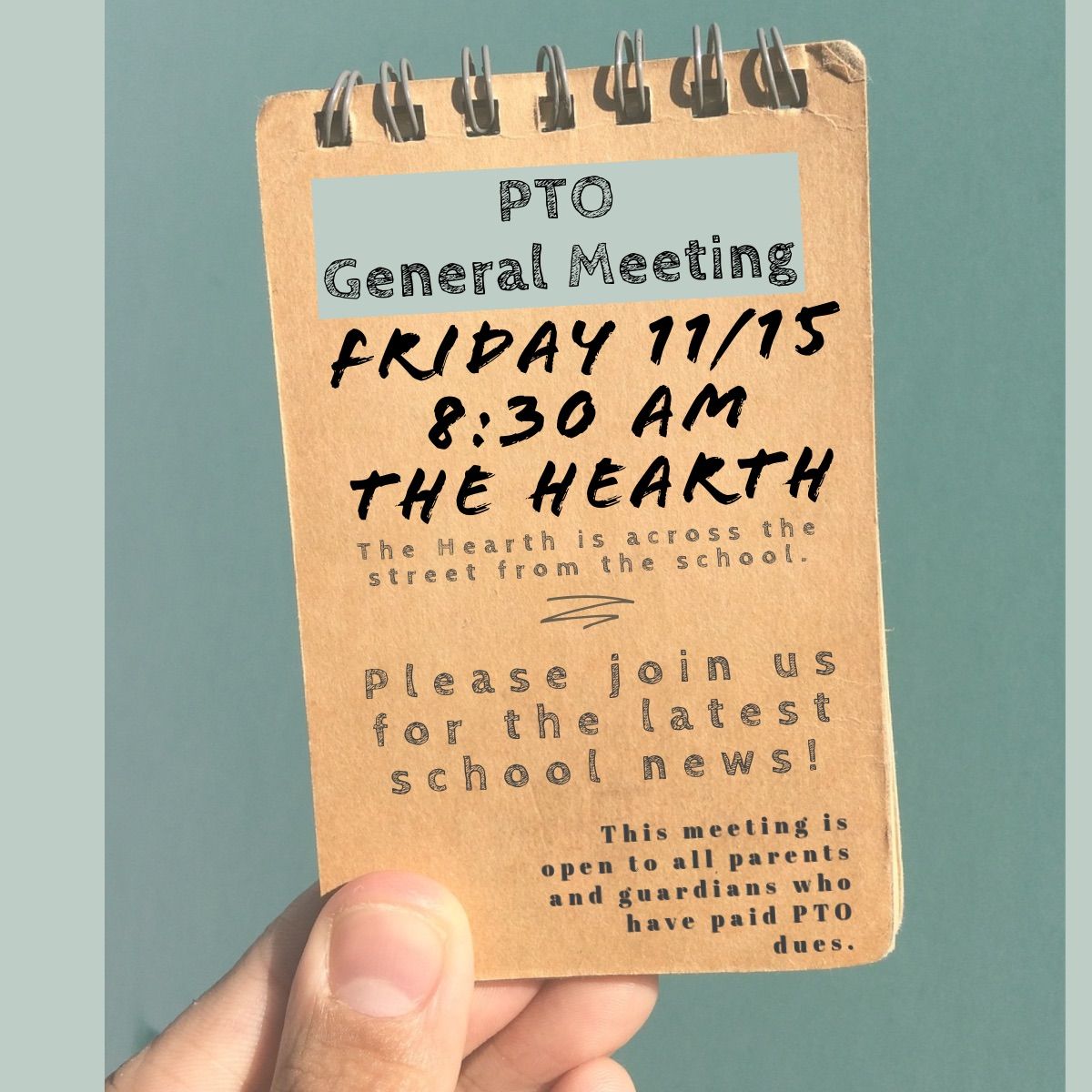 PTO General Meeting