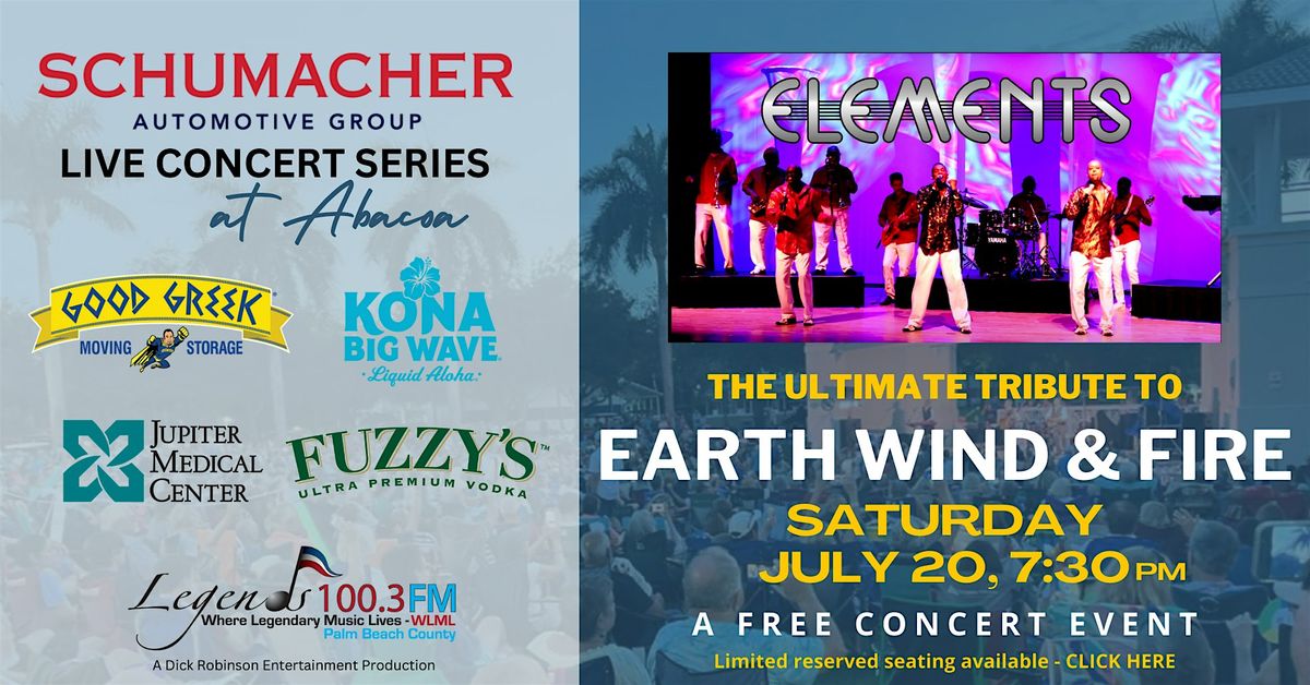 Earth Wind & Fire Tribute - FREE CONCERT. Optional Preferred Reserved Seat.