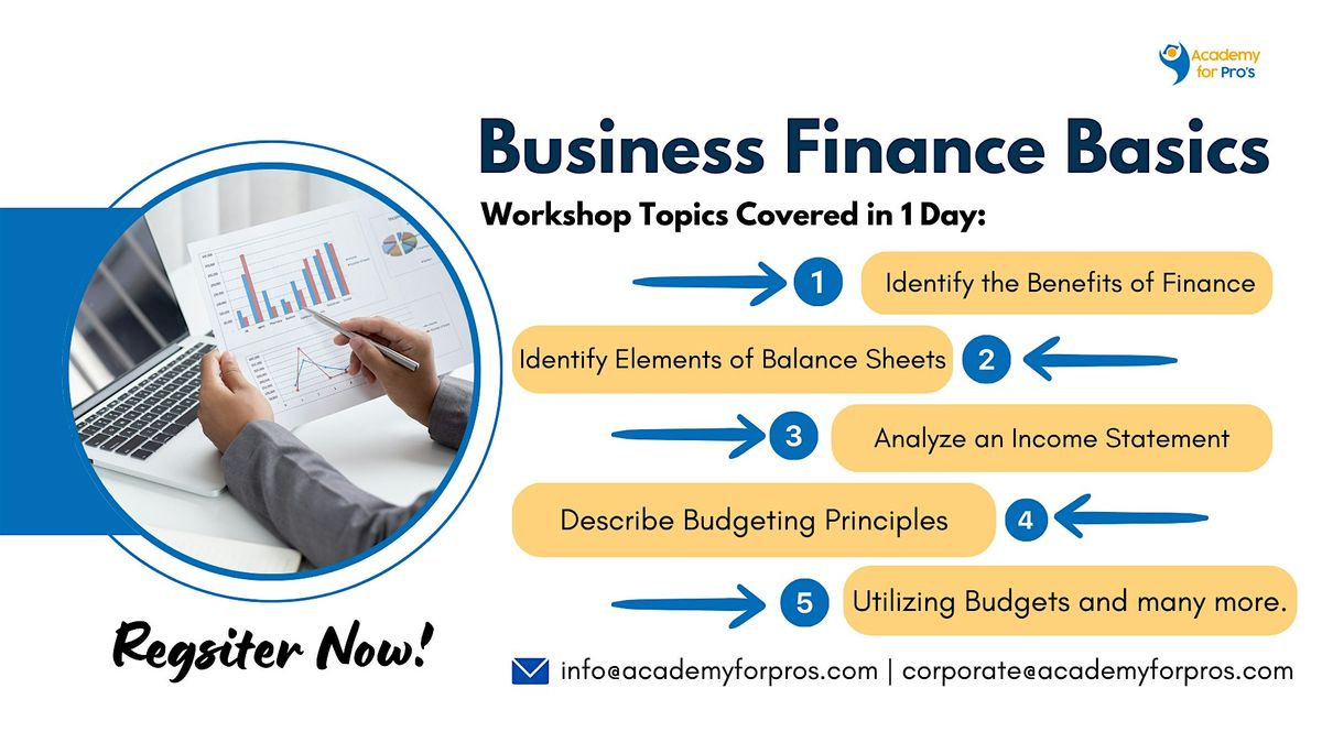 Business Finance Basics 1 Day Workshop in Savannah, GA