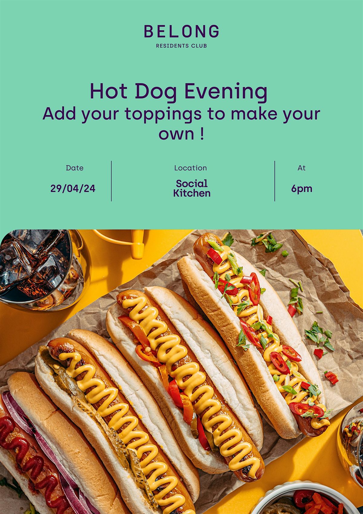 Hot Dog Evening on the 29th of April
