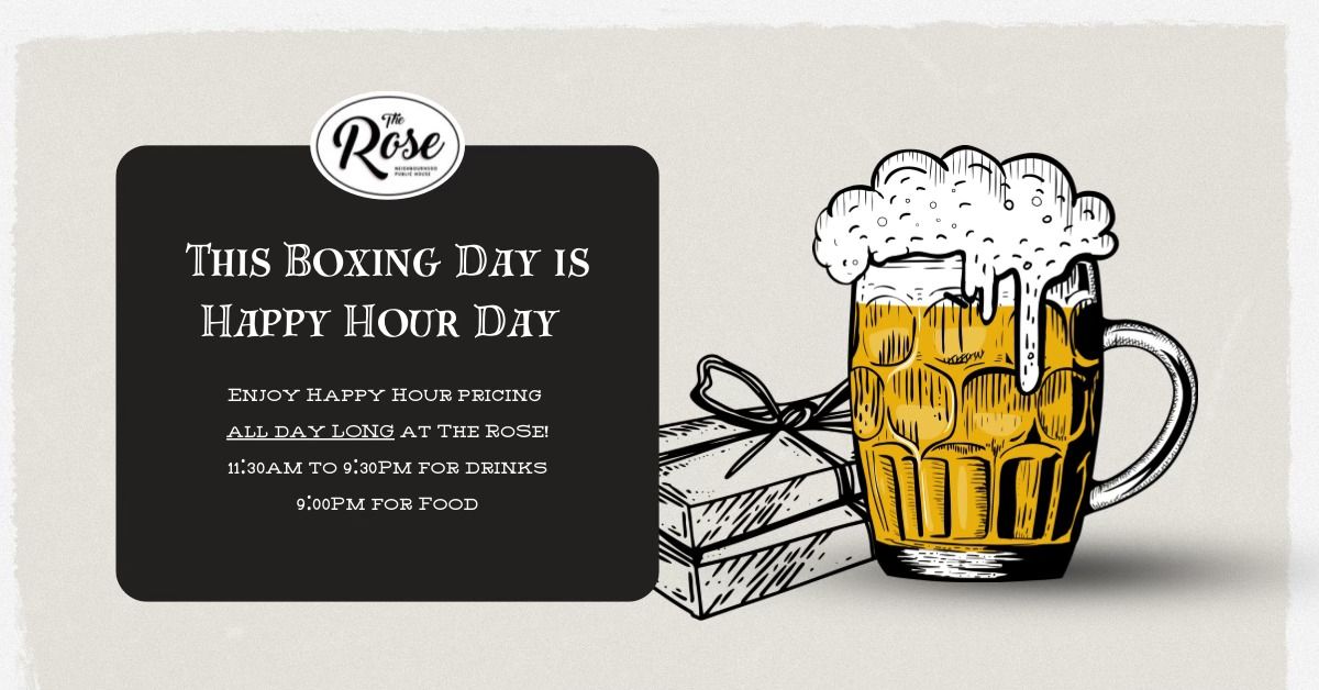 Boxing Day at The Rose Pub