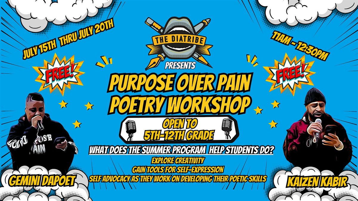 2024 Diatribe Summer Program- Purpose Over Pain Poetry