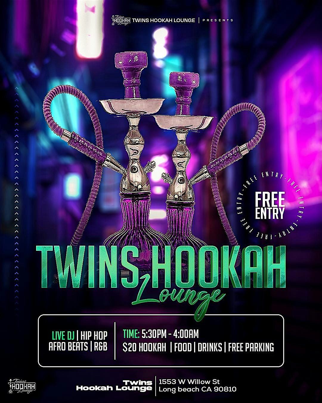 Twins Hookah Lounge After Hours