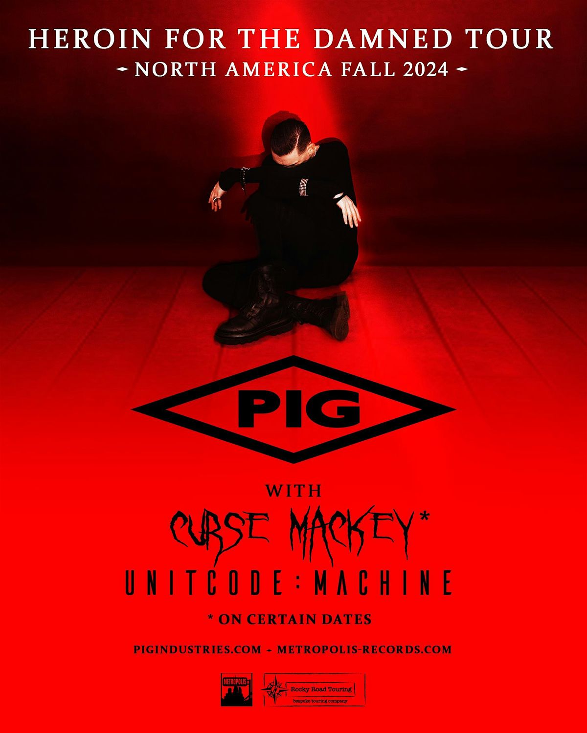 PIG w\/ special guests Curse Mackey & unitcode:machine