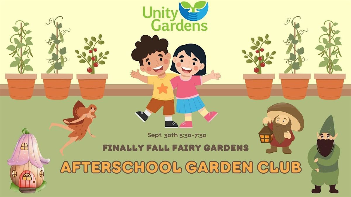 After School Garden Club: Finally Fall Fairy Gardens