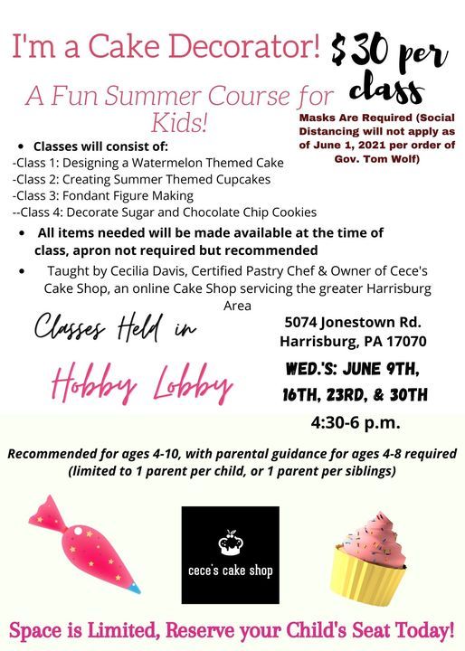 cake decorating classes in altoona pa