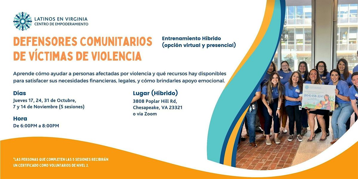 Entrenamiento para Defensores Comunitarios | Community Advocates Training