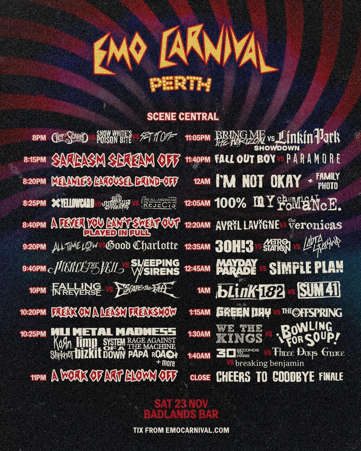 Emo Carnival 2024 - Emo Night Perth