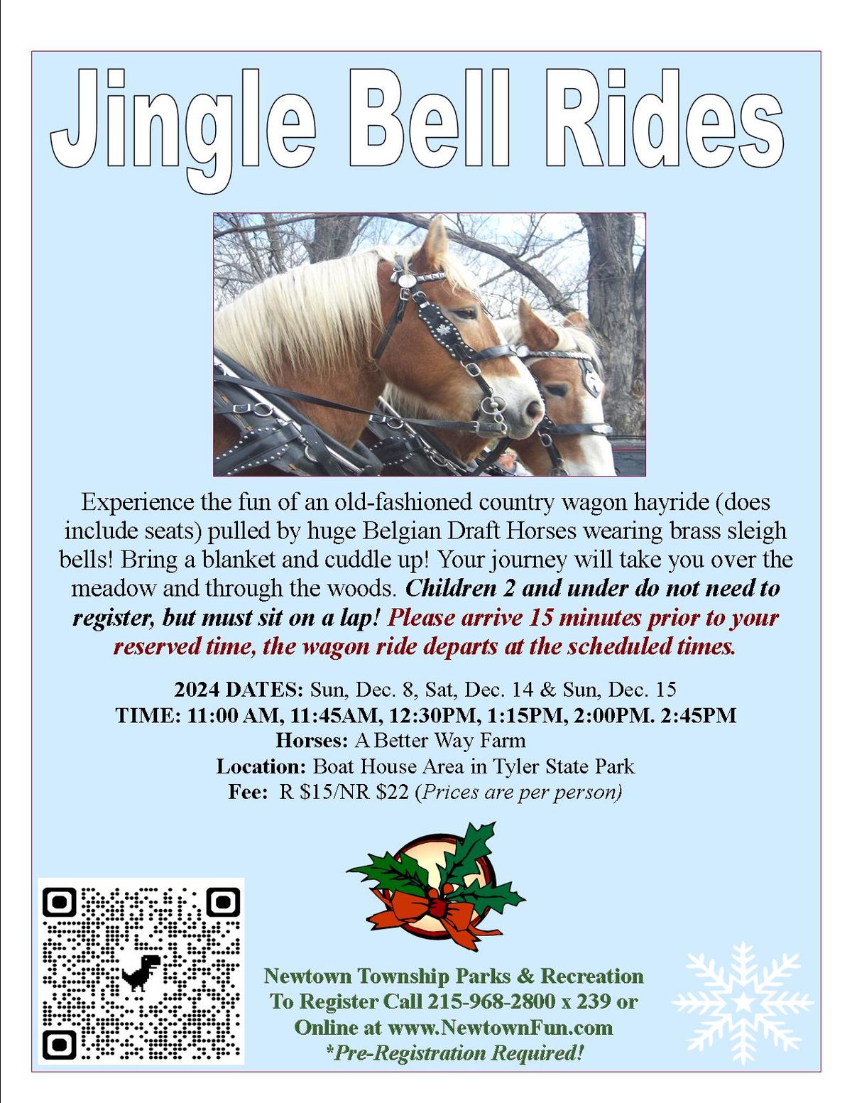 SOLD OUT - Jingle Bell Rides! - December 8th