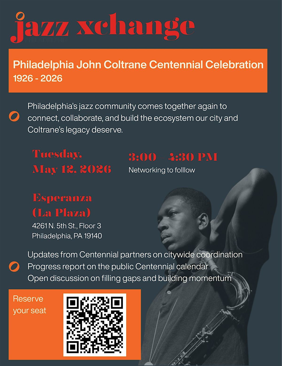 Philadelphia Jazz Xchange: John Coltrane Centennial