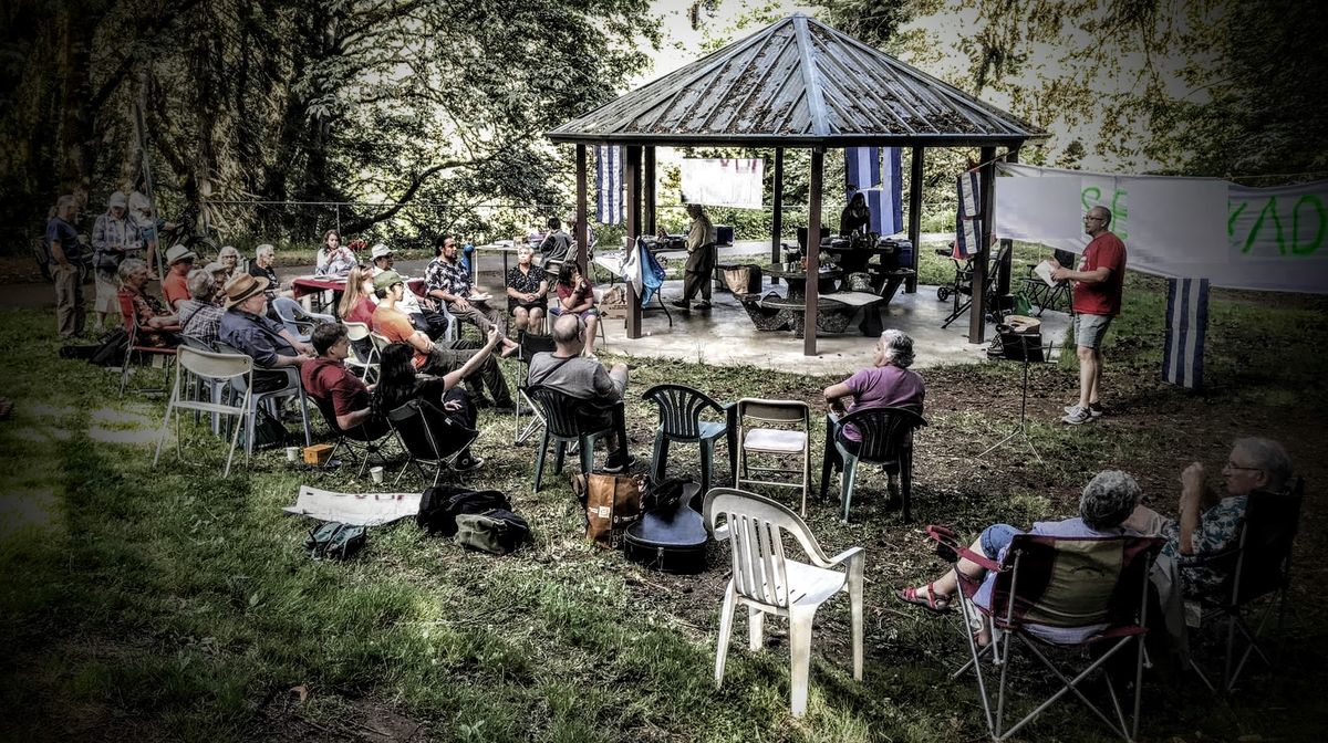 The Songwriter's Circle meets outdoors this summer July 4th