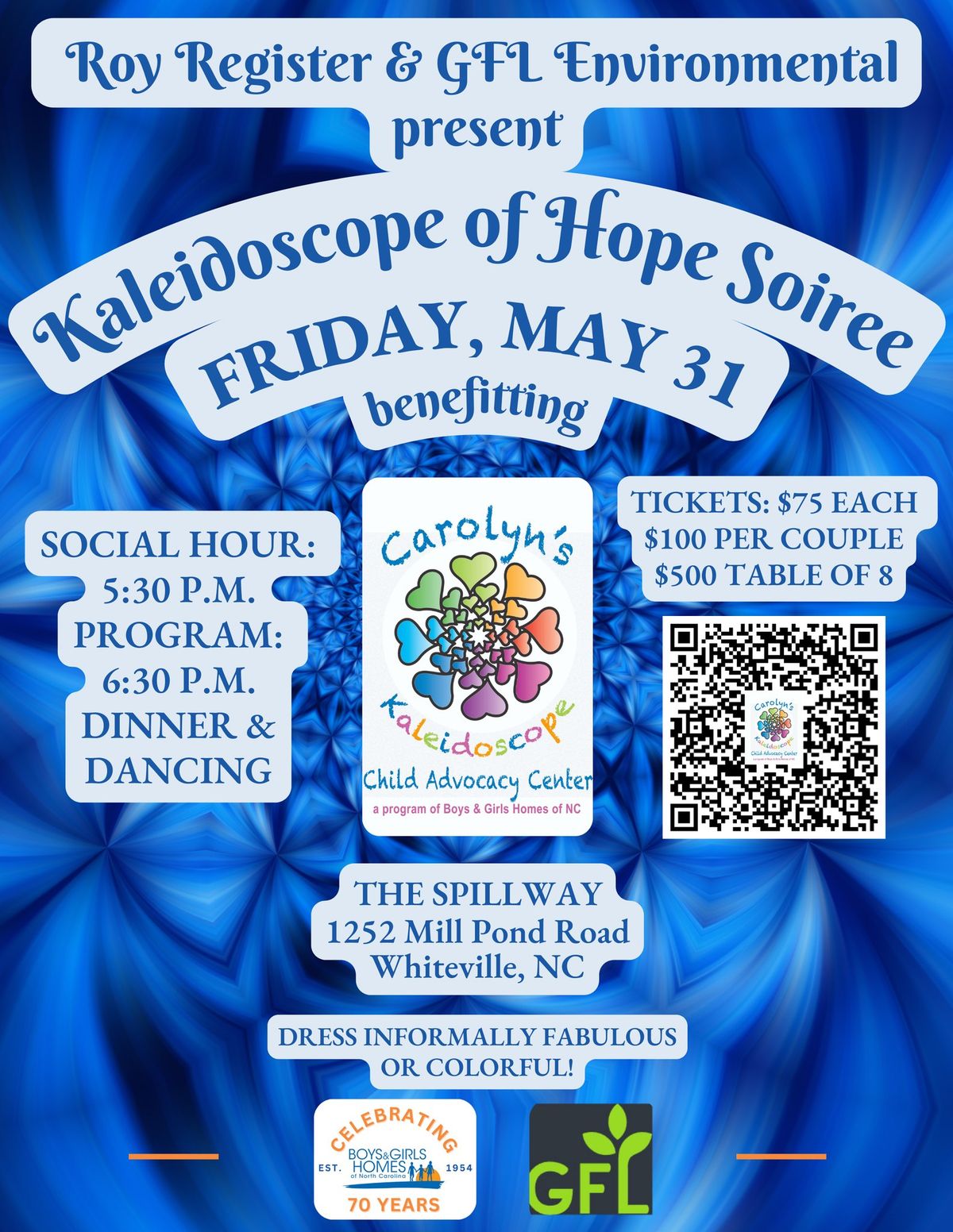 Kaleidoscope of Hope Soiree - to benefit Carolyn's Kaleidoscope Child Advocacy Center