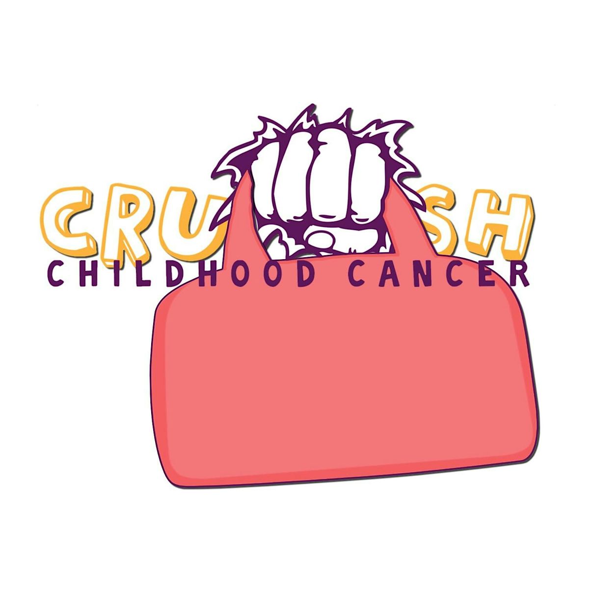 Crush Childhood Cancer Designer Purse Bingo