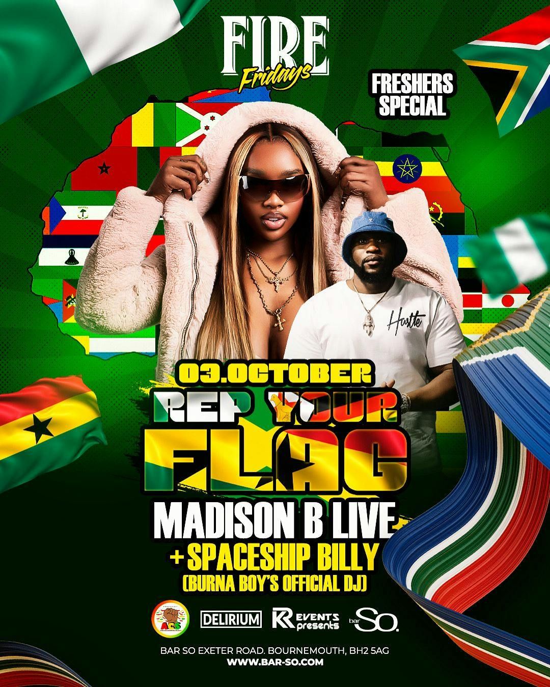 \ud83d\udd25 FIRE &amp; FUEGO \u2013 Maddison B &amp; Spaceship Billy LIVE! Urban Beats x Latin Heat