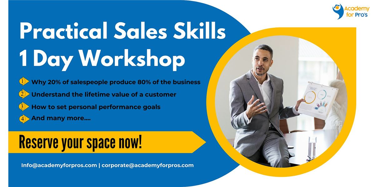 Practical Sales Skills 1-Day Workshop in Manchester, NH