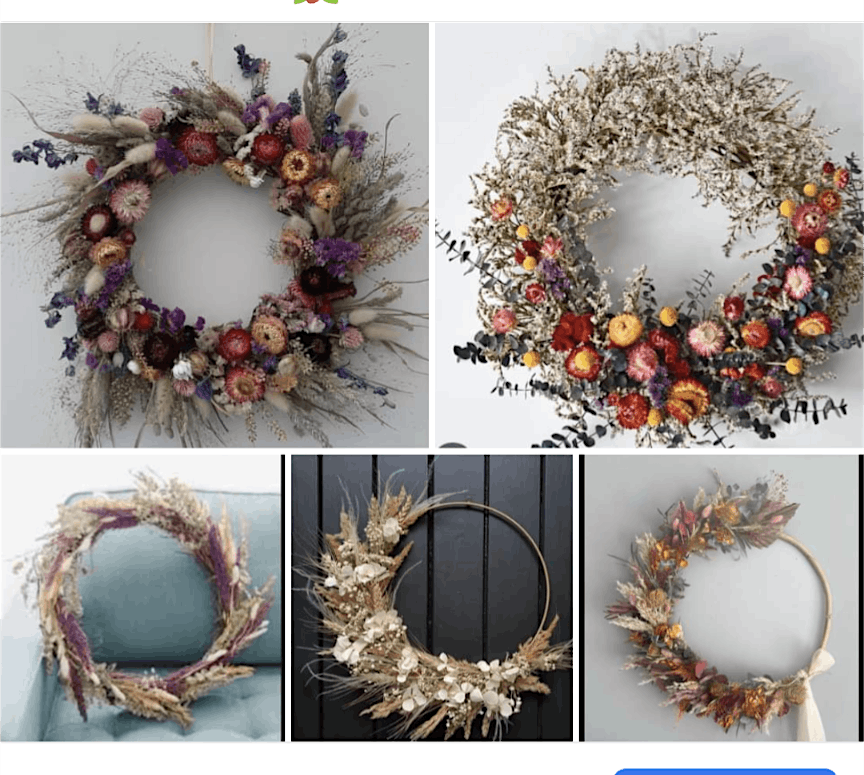 Dried Flower Wreath Making Class