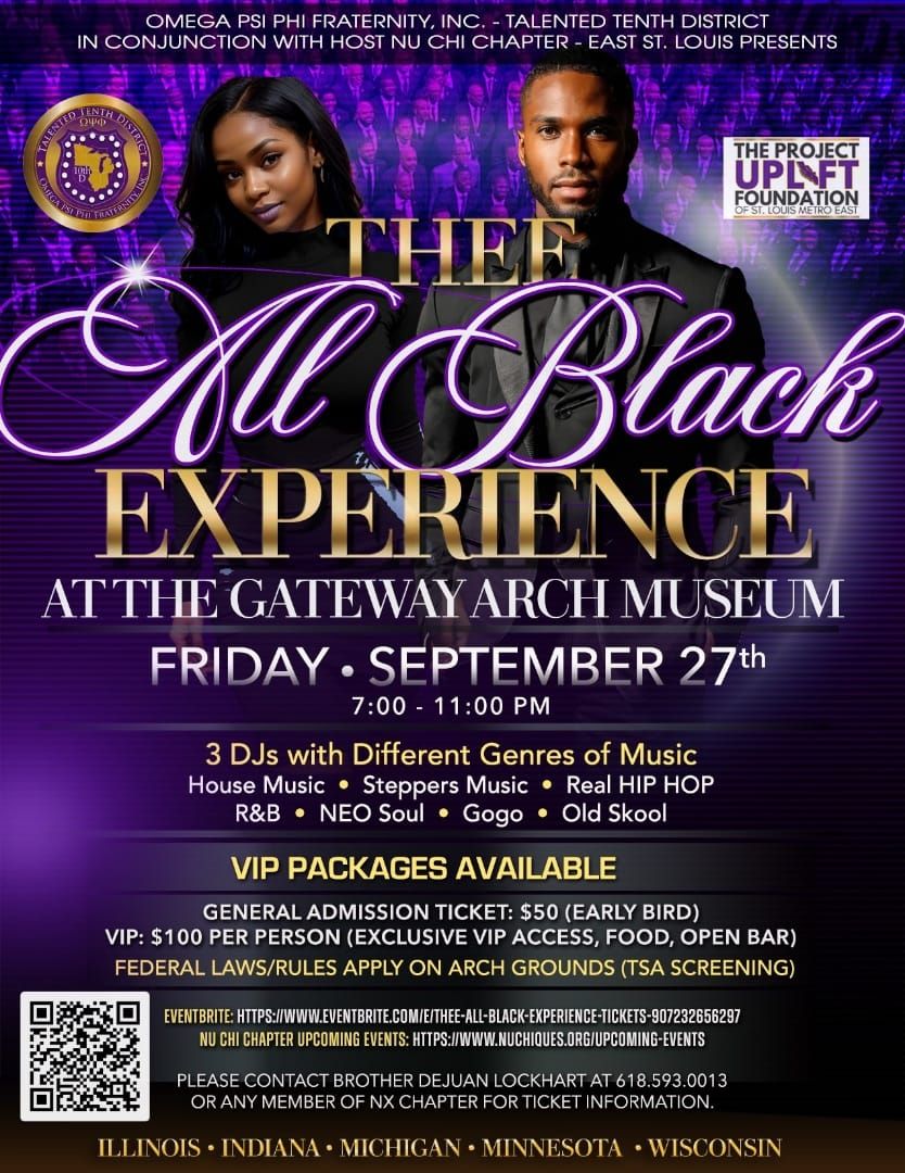 Omega Psi Phi Fraternity Inc Nu Chi Chapter All Black Experience Groove 