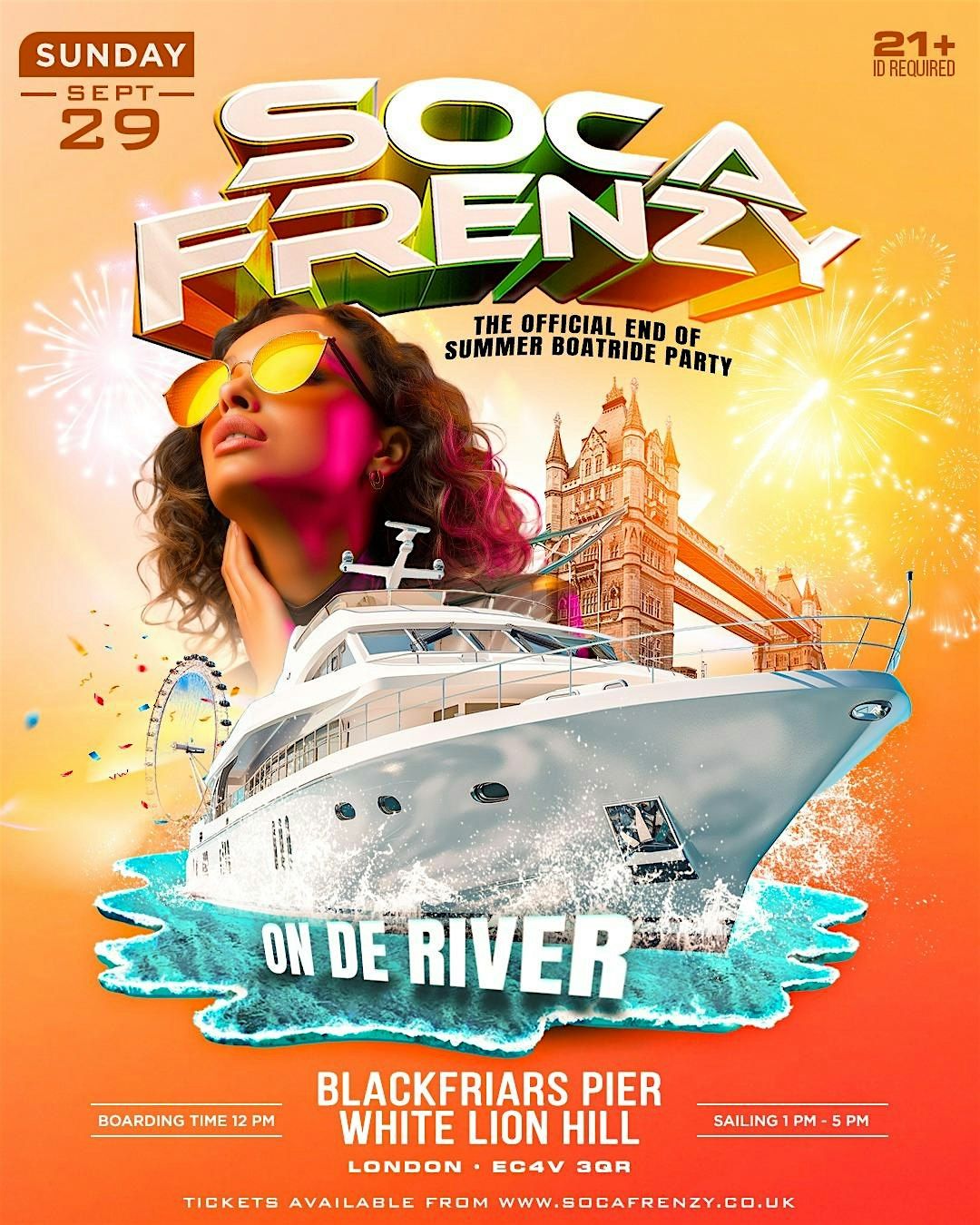 Soca Frenzy On De River - The Official End Of Summer Boatride Party