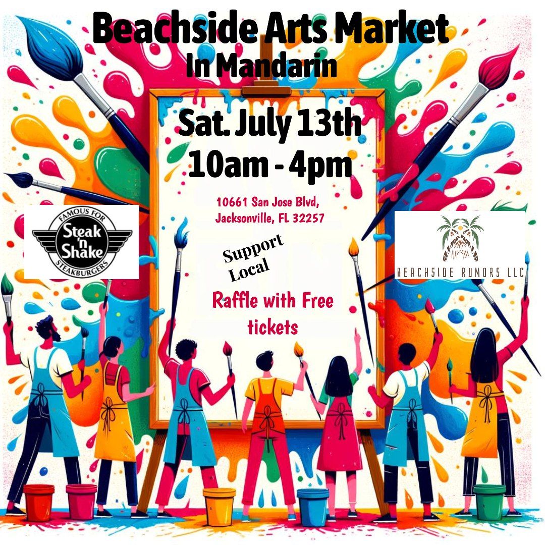 July 13th Beachside Arts Market Mandarin