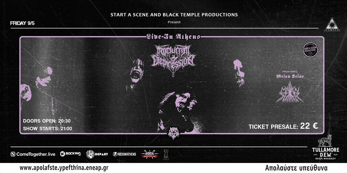 Nocturnal Depression (DSBM, FR) w\/ special guests: Melan Selas (Black Metal, GR) - live at Temple