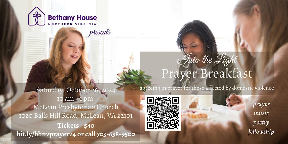 Bethany House Into the Light Prayer Breakfast for Domestic Violence