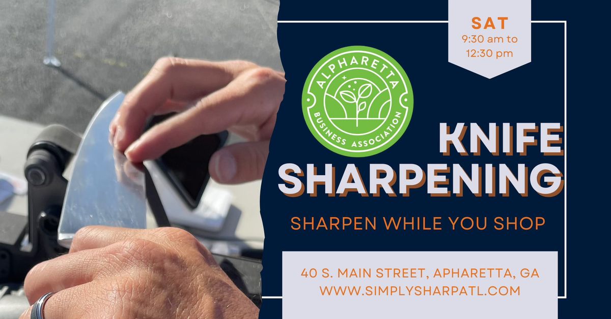 Knife Sharpening at Alpharetta Farmers Market