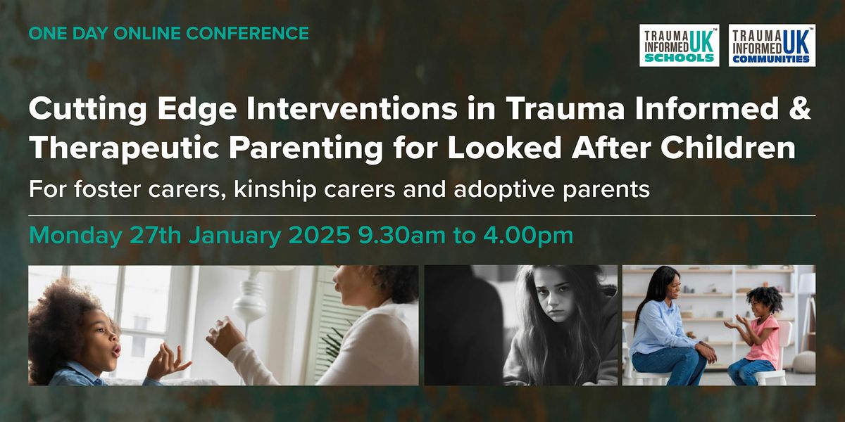 Online Conference:\u00a0Trauma Informed\u00a0 Approaches for Looked After Children