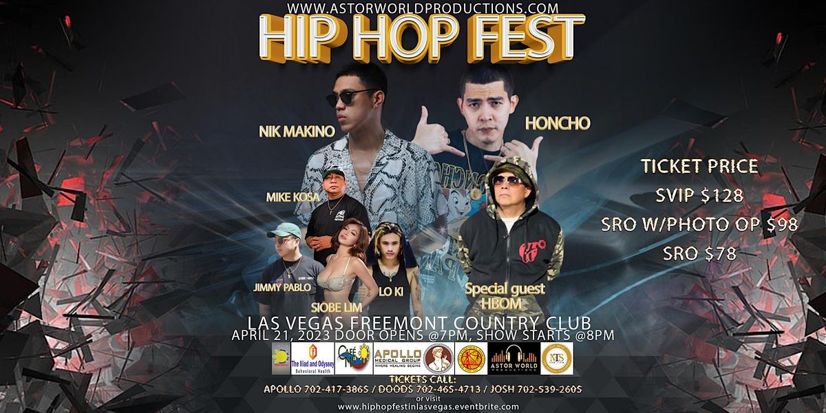 HIP HOP FEST US TOUR with NIK MAKINO and HONCHO