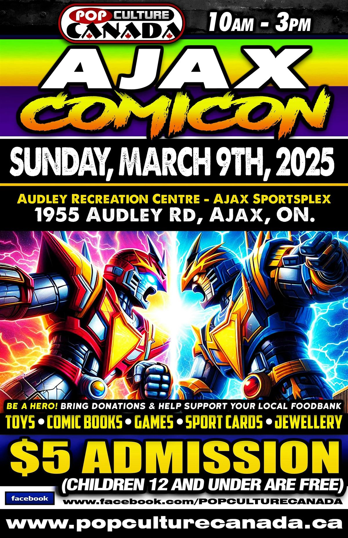 Ajax ComiCon : May 9th 2025  :  Comic Con