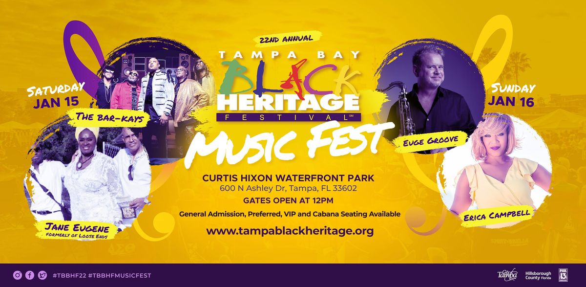 Tampa Bay Black Heritage Festival Music Fest 2022, Curtis Hixon