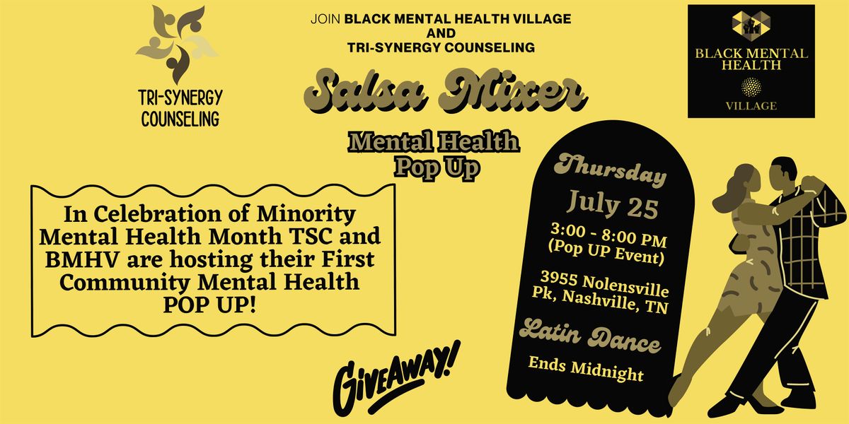 Community Mental Health POP UP and Salsa Mixer