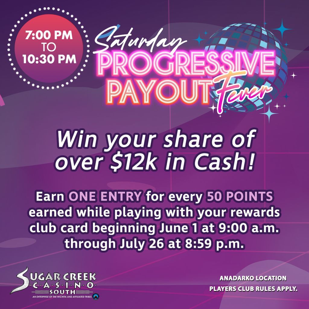 Saturday Progressive Payouts