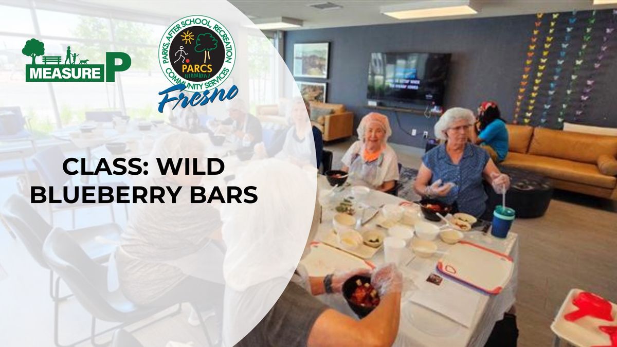 Cooking Class: Wild Blueberry Bars 