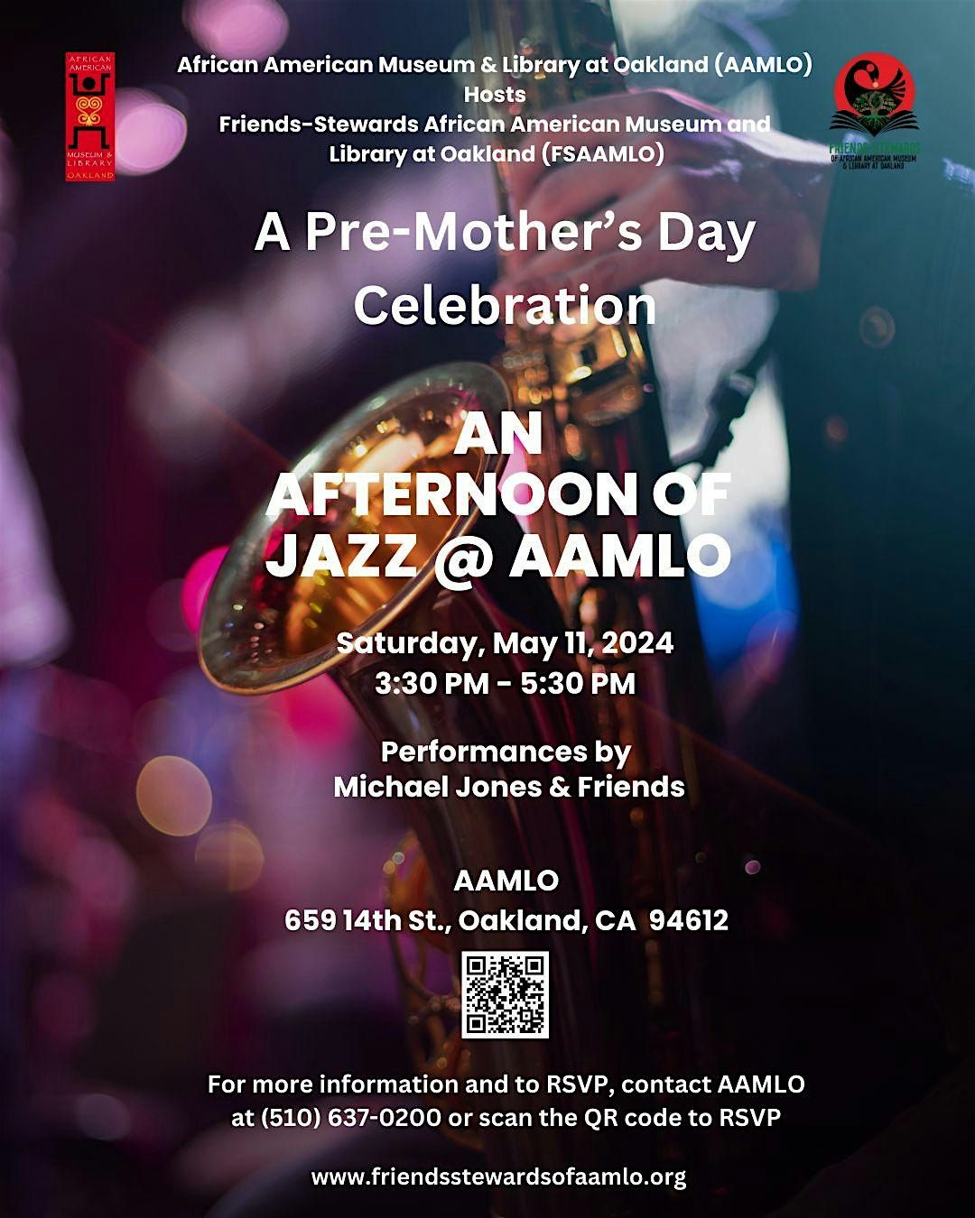 A Pre-Mother's Day Celebration - An Afternoon of Jazz @ AAMLO