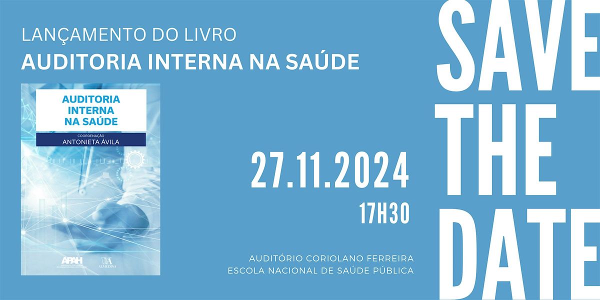 Lan\u00e7amento livro "Auditoria Interna na Sa\u00fade"