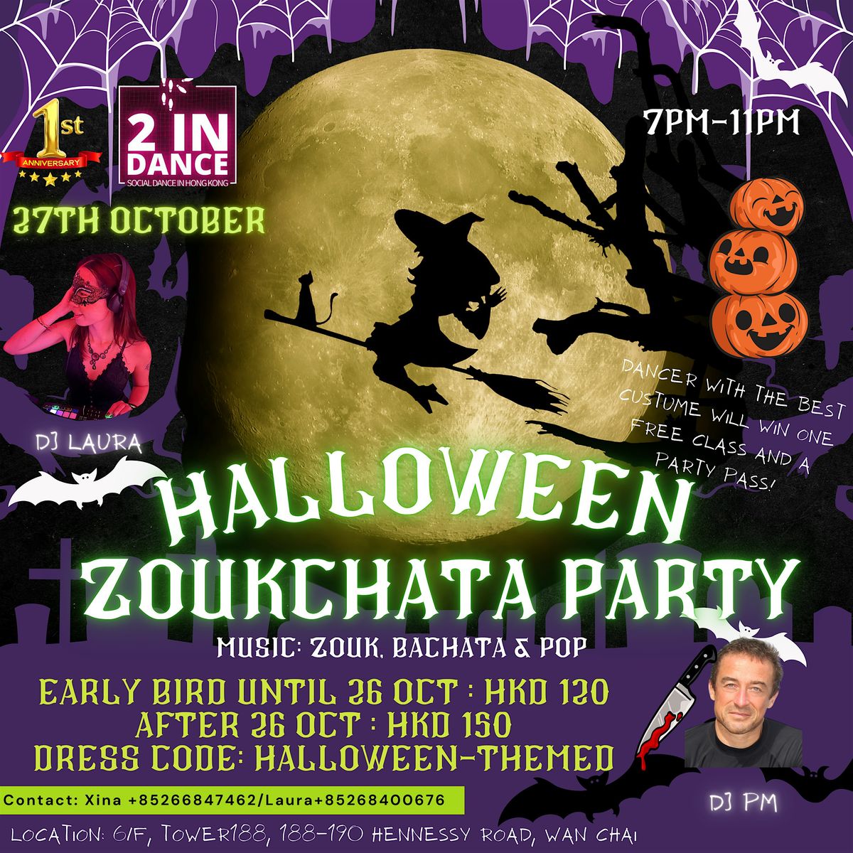 Halloween Zoukchata Party + 2indance First Anniversary Celebration