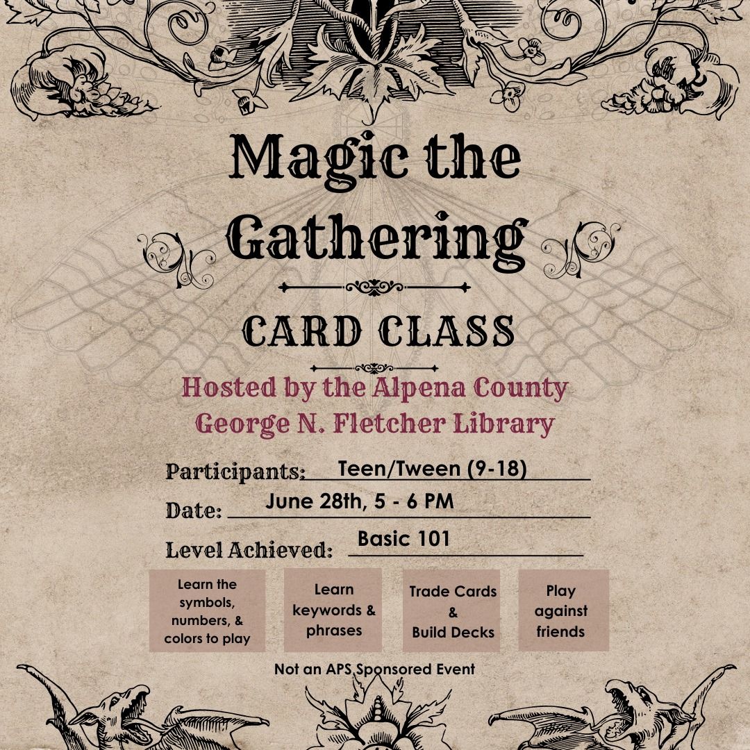 Magic the Gathering Card 101 Class