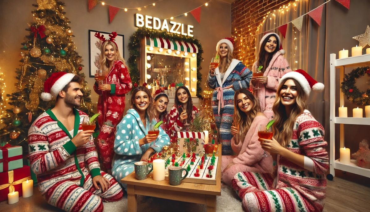 AvaBellas Jingle, Mingle & Glow Pajama Holiday Party