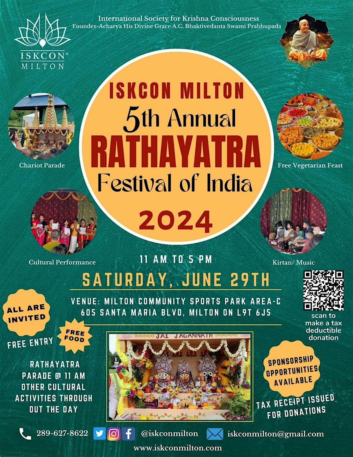 Festival of India - ISKCON Milton Rathayatra 2024